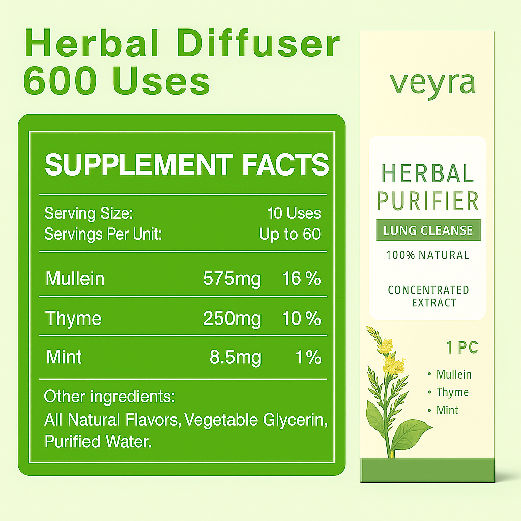 Veyra Natural Wellness Diffuser (New Smoke-Free Technology)
